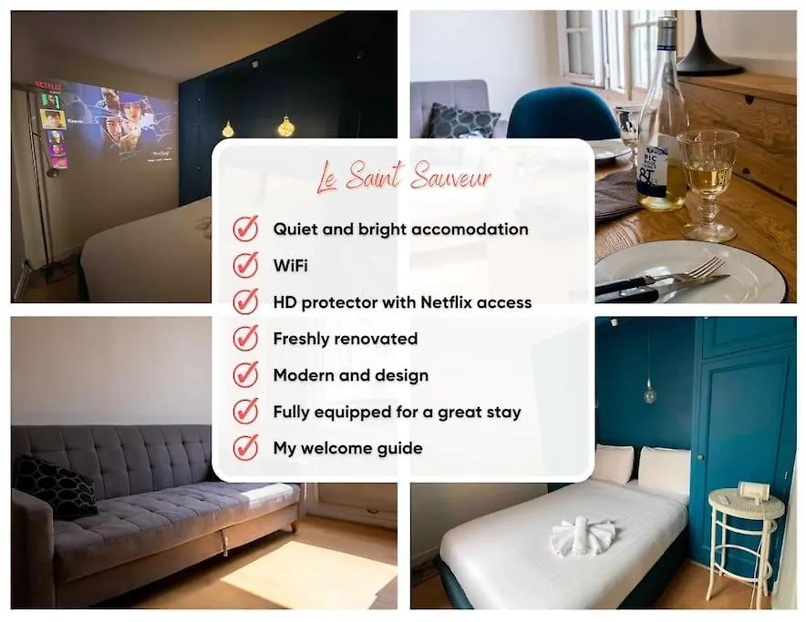 아파트 Cozy Flat, Sentier, 2 Guests 파리